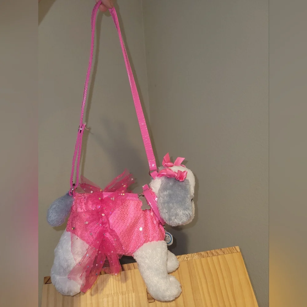 Poochie & Co Plush Puppy Purse